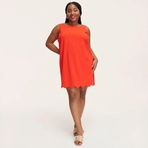 Kate Spade New York x Target Red Scallop Sleeveless Dress 2X